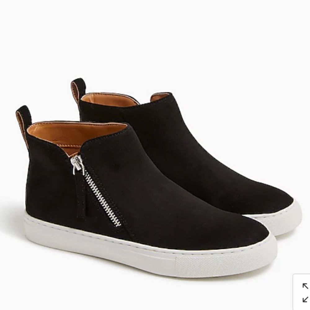 J. Crew Factory Faux-suede high top sneakers Item BA833*